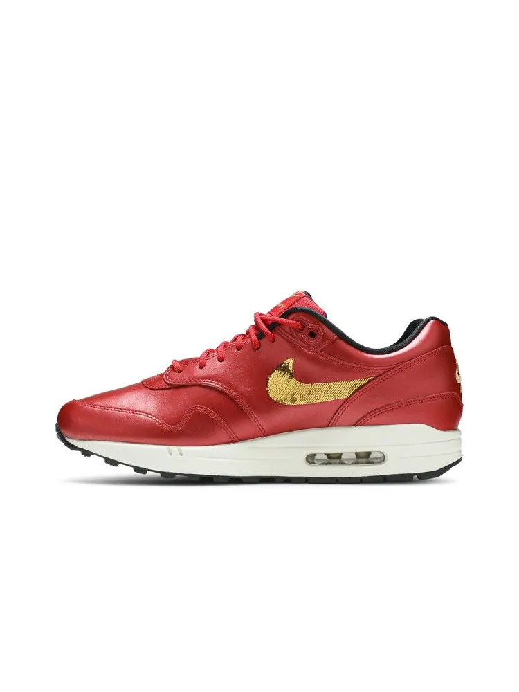 Кроссовки Nike Air Max 1 'Gold Sequin' — изображение 4 из 9, красный