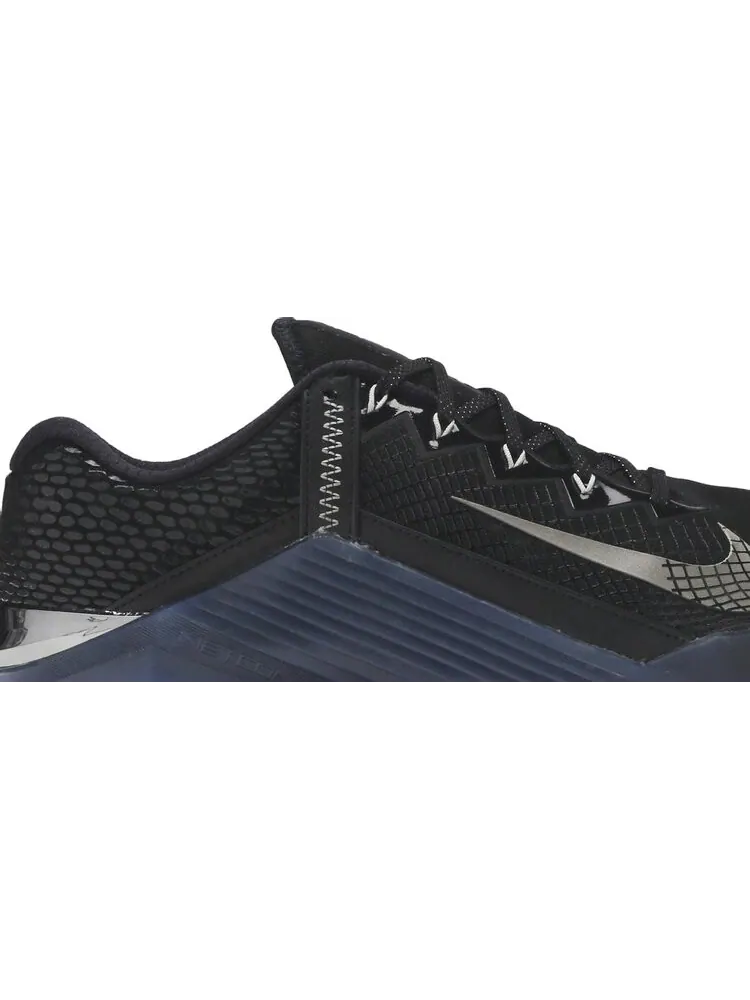 Кроссовки Nike Metcon 6 AMP 'Black Metallic Pewter' — изображение 2 из 8, черный