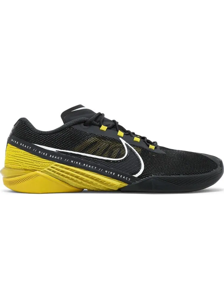 Кроссовки Nike React Metcon Turbo 'Dark Smoke Grey Bright Citron' — изображение 1 из 8, серый