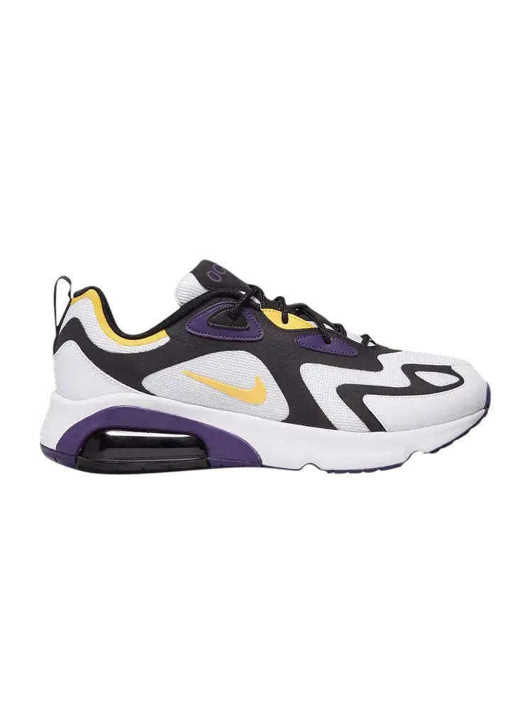 Кроссовки Nike Air Max 200 'White Eggplant' — изображение 1 из 1, белый//черный/оранжевый