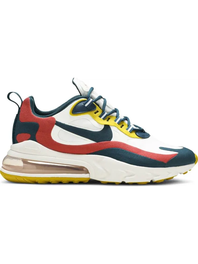 Кроссовки Nike Air Max 270 React 'White Turquoise Yellow' — изображение 1 из 8, белый