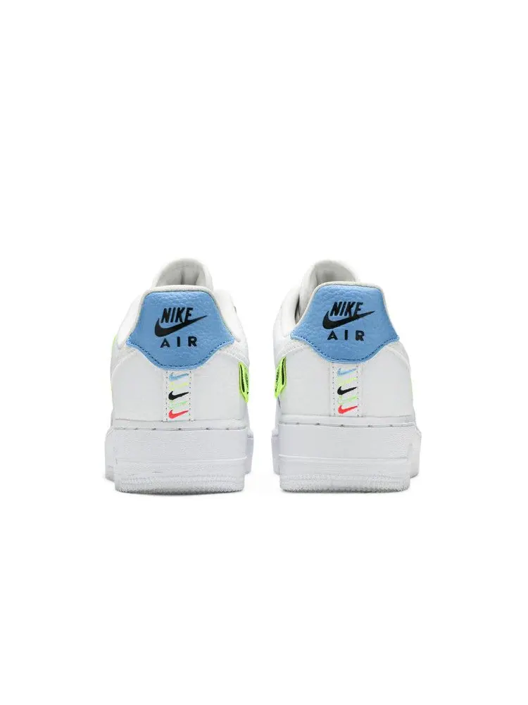 Кроссовки Nike Wmns Air Force 1 '07 SE 'Worldwide Pack - Volt' — изображение 7 из 9, белый//синий/белый