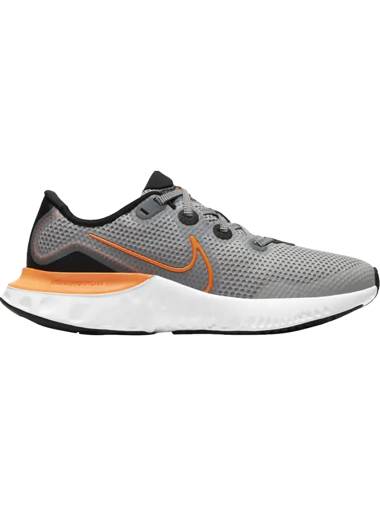 Кроссовки Nike Renew Run GS 'Light Smoke Grey Total Orange' — изображение 1 из 1, серый