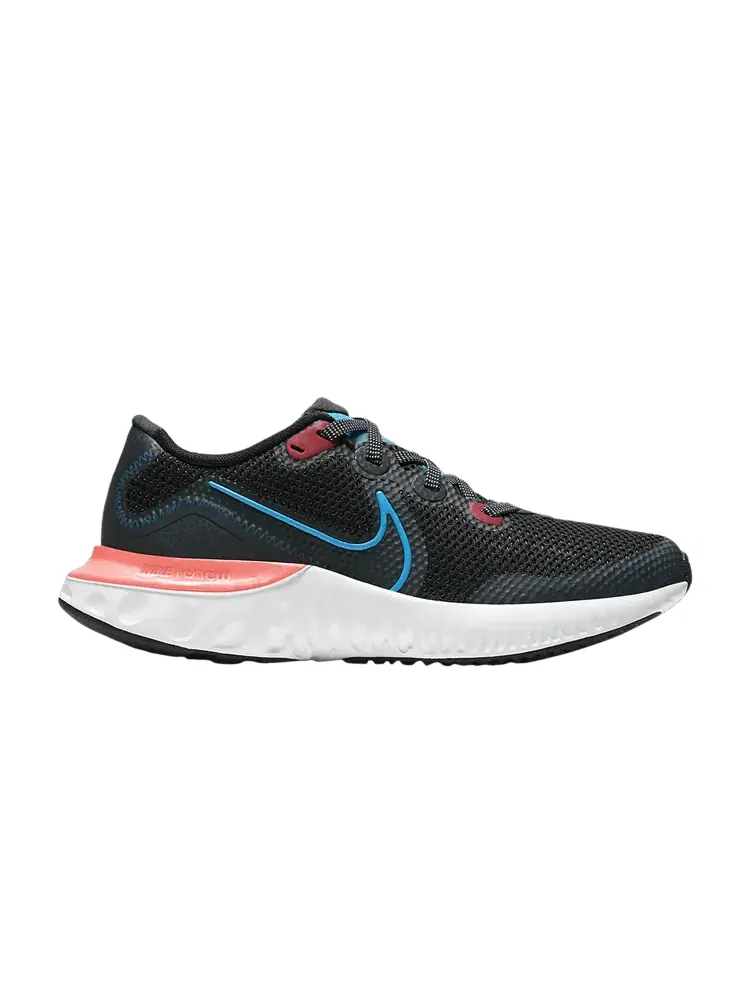 Кроссовки Nike Renew Run GS 'Black Crimson Laser Blue' — изображение 1 из 1, черный//темный/синий