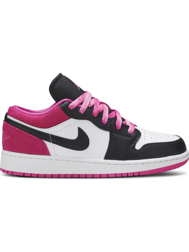 Кроссовки Air Jordan 1 Low SE GS Black Active Fuchsia — изображение 1 из 8, черный