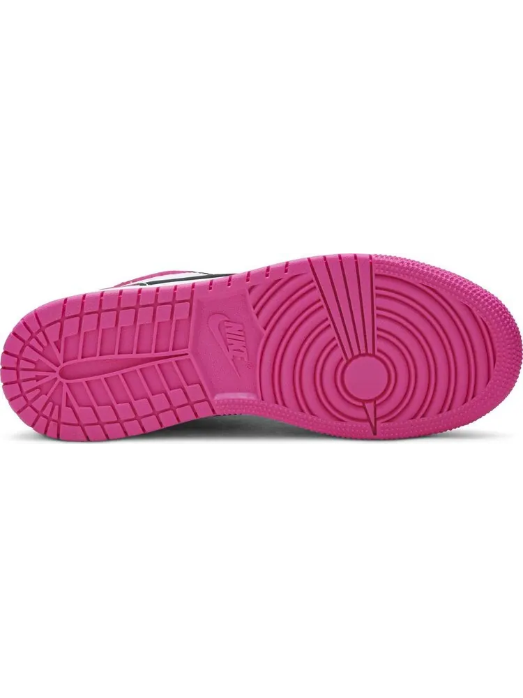 Кроссовки Air Jordan 1 Low SE GS Black Active Fuchsia — изображение 4 из 8, черный