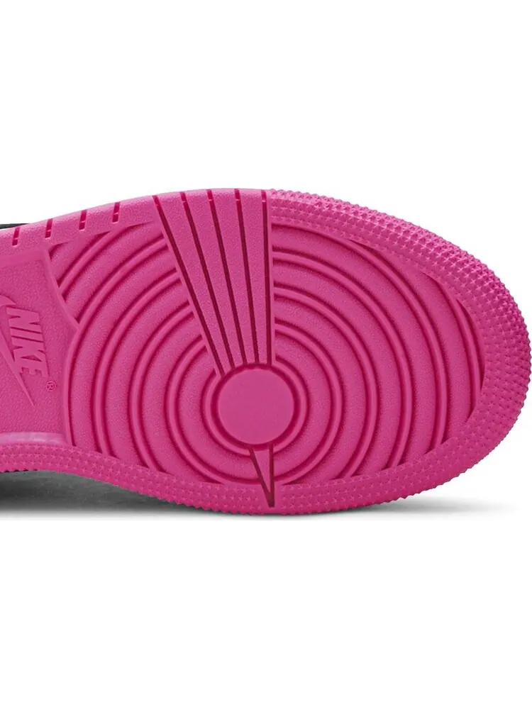Кроссовки Air Jordan 1 Low SE GS Black Active Fuchsia — изображение 5 из 8, черный