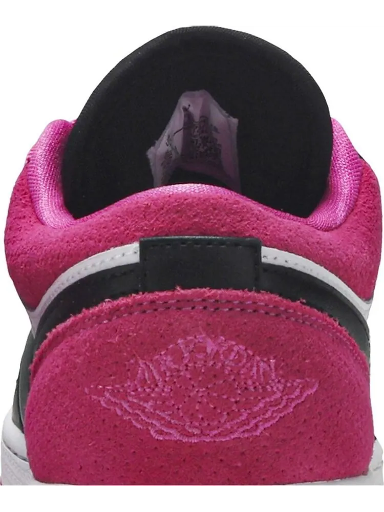 Кроссовки Air Jordan 1 Low SE GS Black Active Fuchsia — изображение 7 из 8, черный