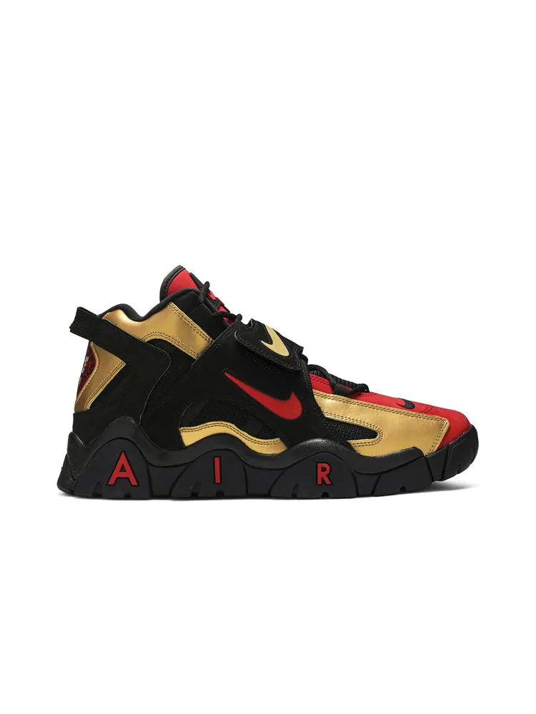 Кроссовки Air Barrage Mid 'Metallic Gold' — изображение 1 из 8, металлик золотистый