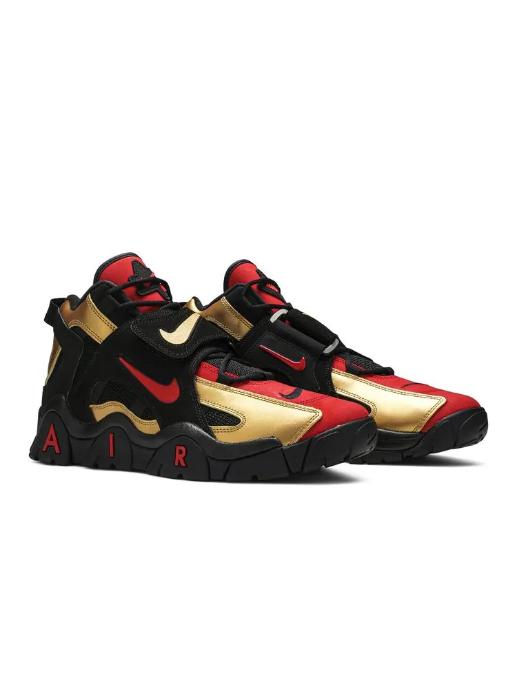 Кроссовки Air Barrage Mid 'Metallic Gold' — изображение 8 из 8, металлик золотистый
