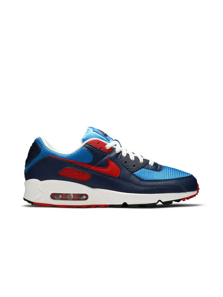 Кроссовки Nike Air Max 90 'Photo Blue University Red' — изображение 2 из 9