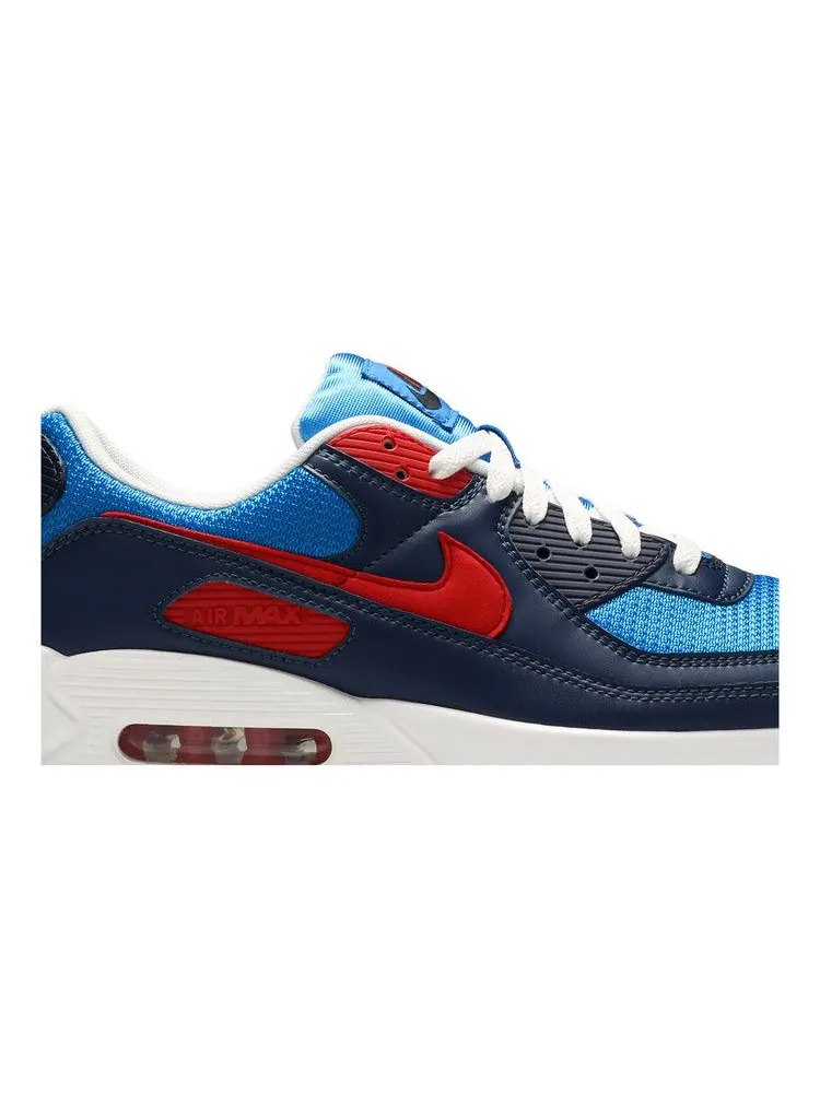 Кроссовки Nike Air Max 90 'Photo Blue University Red' — изображение 3 из 9
