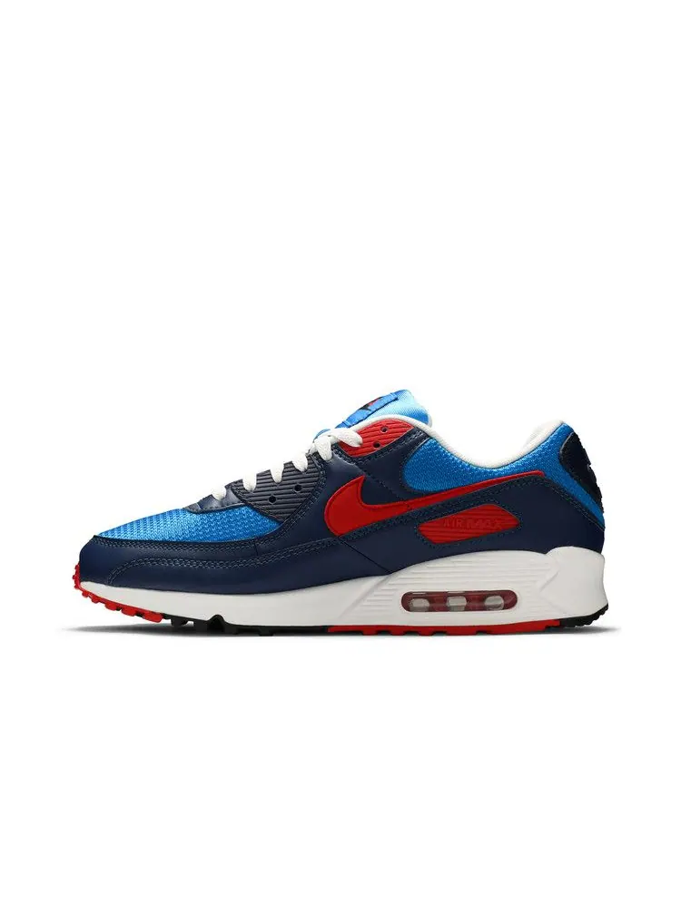 Кроссовки Nike Air Max 90 'Photo Blue University Red' — изображение 4 из 9