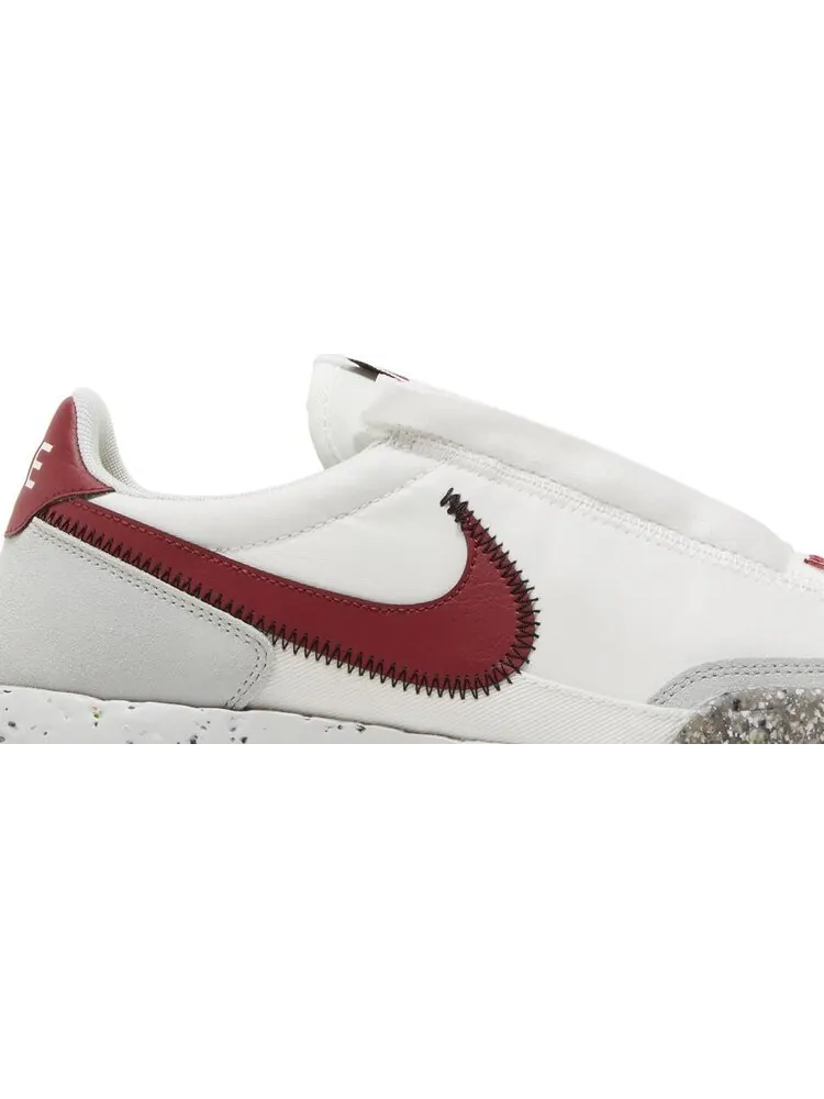 Кроссовки Nike Wmns Waffle Racer Crater 'Summit White Team Red' — изображение 2 из 8, белый