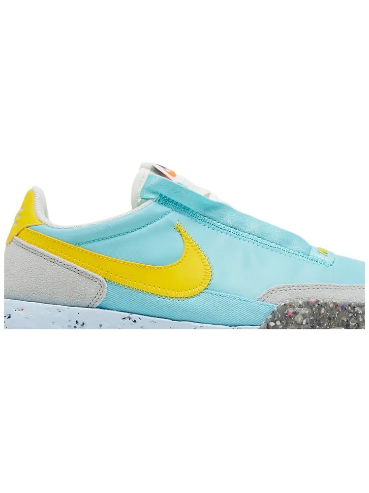 Кроссовки Nike Wmns Waffle Racer Crater 'Bleached Aqua' — изображение 2 из 8, синий