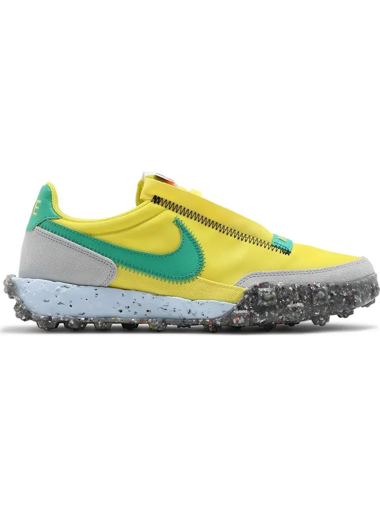 Кроссовки Nike Wmns Waffle Racer Crater 'Yellow Strike Roma Green' — изображение 1 из 8, желтый
