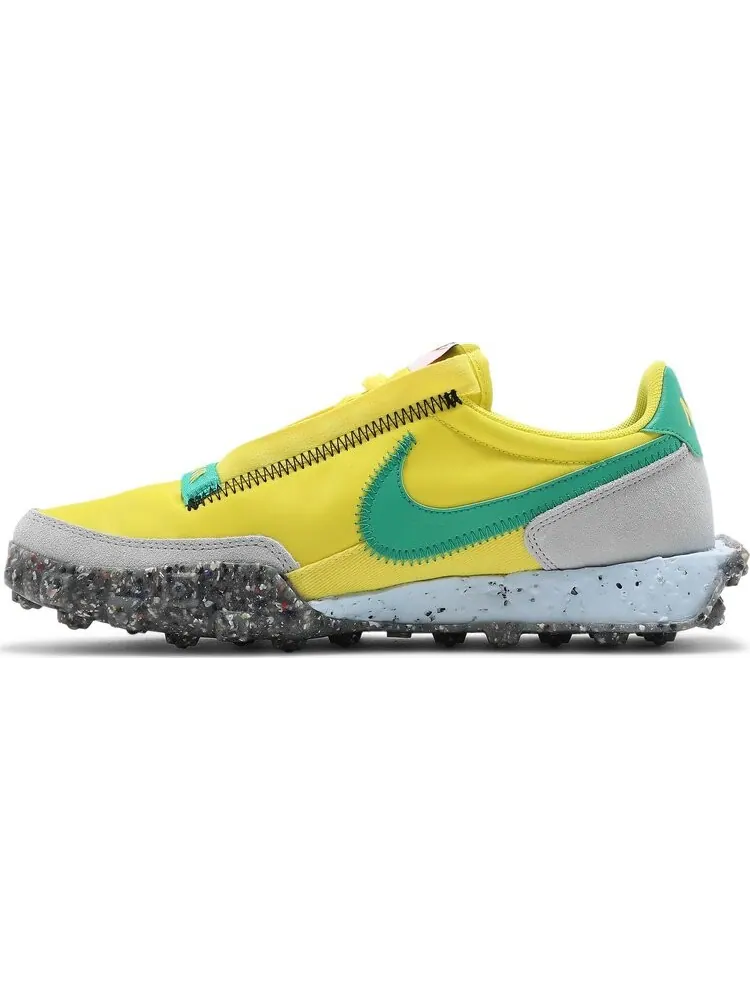Кроссовки Nike Wmns Waffle Racer Crater 'Yellow Strike Roma Green' — изображение 3 из 8, желтый