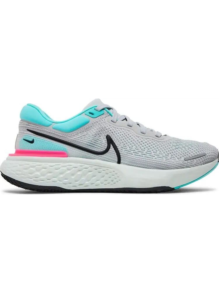 Кроссовки Nike ZoomX Invincible Run Flyknit 'Grey Fog Dynamic Turquoise' — изображение 1 из 8, серый