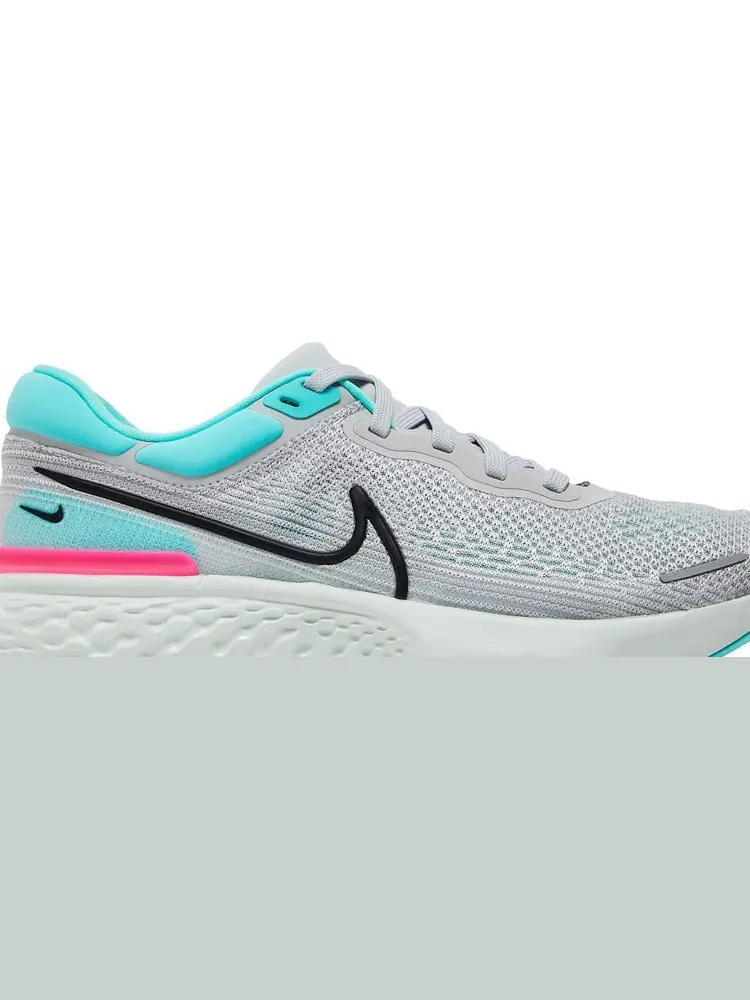 Кроссовки Nike ZoomX Invincible Run Flyknit 'Grey Fog Dynamic Turquoise' — изображение 2 из 8, серый