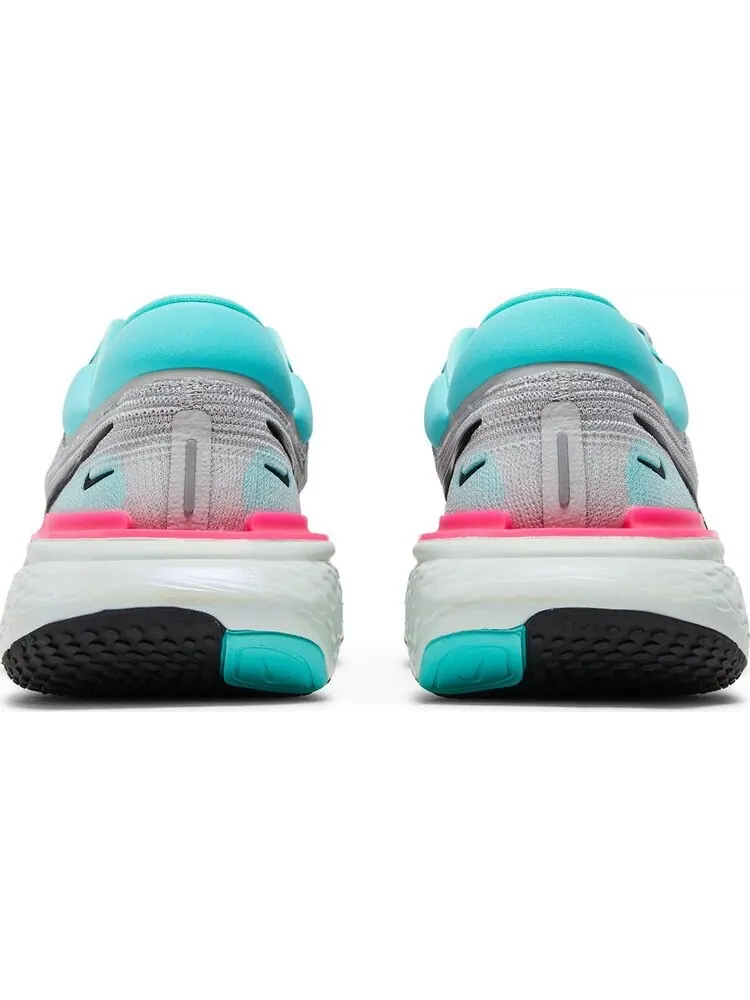 Кроссовки Nike ZoomX Invincible Run Flyknit 'Grey Fog Dynamic Turquoise' — изображение 6 из 8, серый
