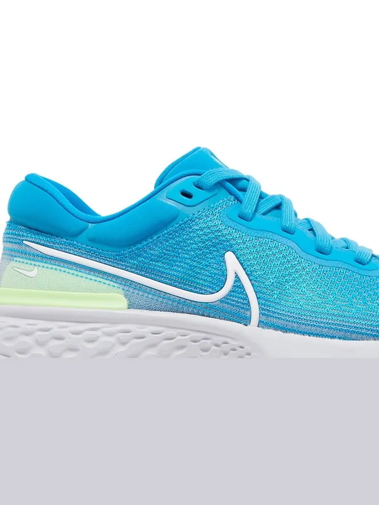 Кроссовки Nike ZoomX Invincible Run Flyknit 'Blue Orbit Lime Glow' — изображение 2 из 8, синий
