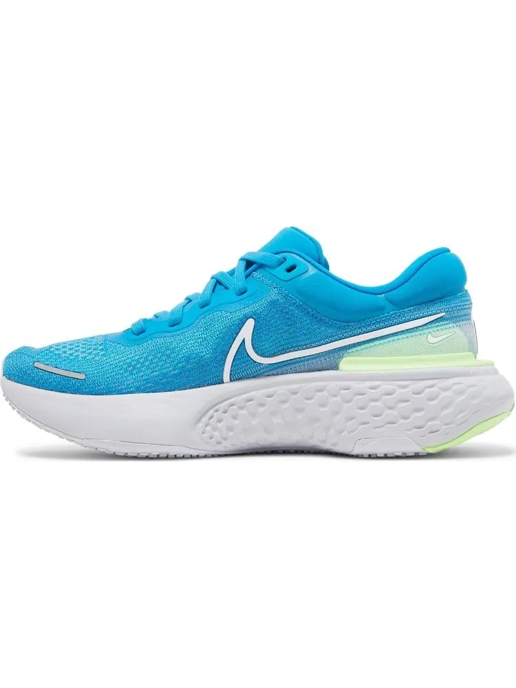 Кроссовки Nike ZoomX Invincible Run Flyknit 'Blue Orbit Lime Glow' — изображение 3 из 8, синий