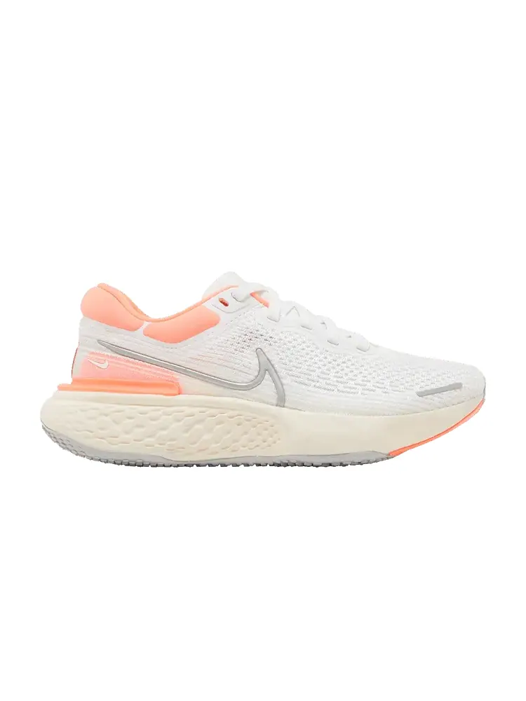 Кроссовки Nike Wmns ZoomX Invincible Run Flyknit 'White Bright Mango' — изображение 1 из 9