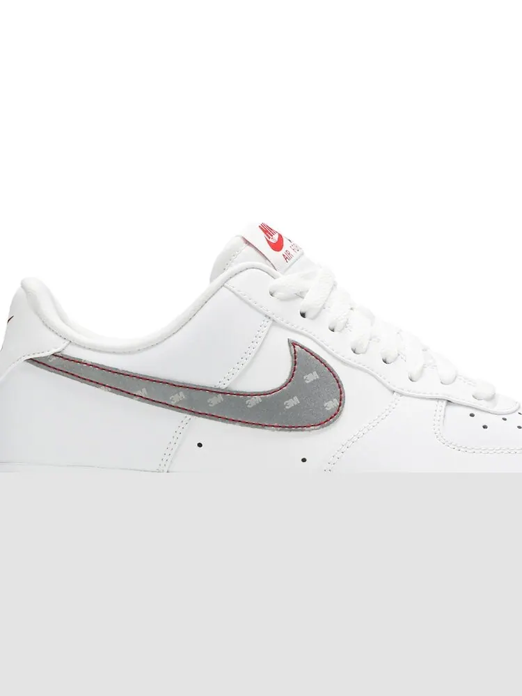 Кроссовки Nike 3M x Air Force 1 '07 'White' — изображение 2 из 8, белый