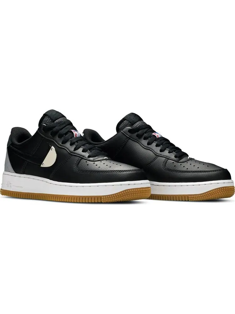 Кроссовки Nike NBA x Air Force 1 '07 LV8 'Black Wolf Grey' — изображение 8 из 8, черный