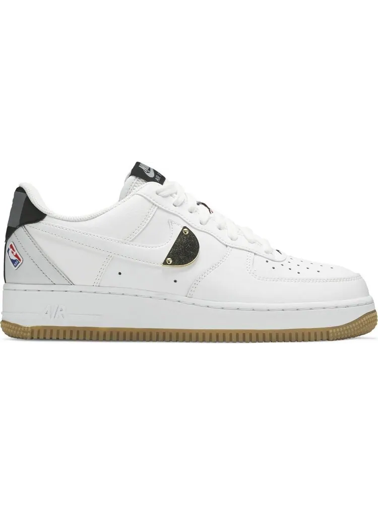 Кроссовки Nike NBA x Air Force 1 '07 LV8 'White Pure Platinum' — изображение 1 из 8, белый