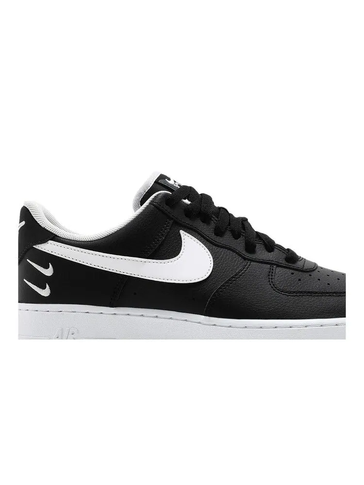 Кроссовки Nike Air Force 1 '07 LV8 'Double Swoosh - Black White' — изображение 3 из 9, черный/белый