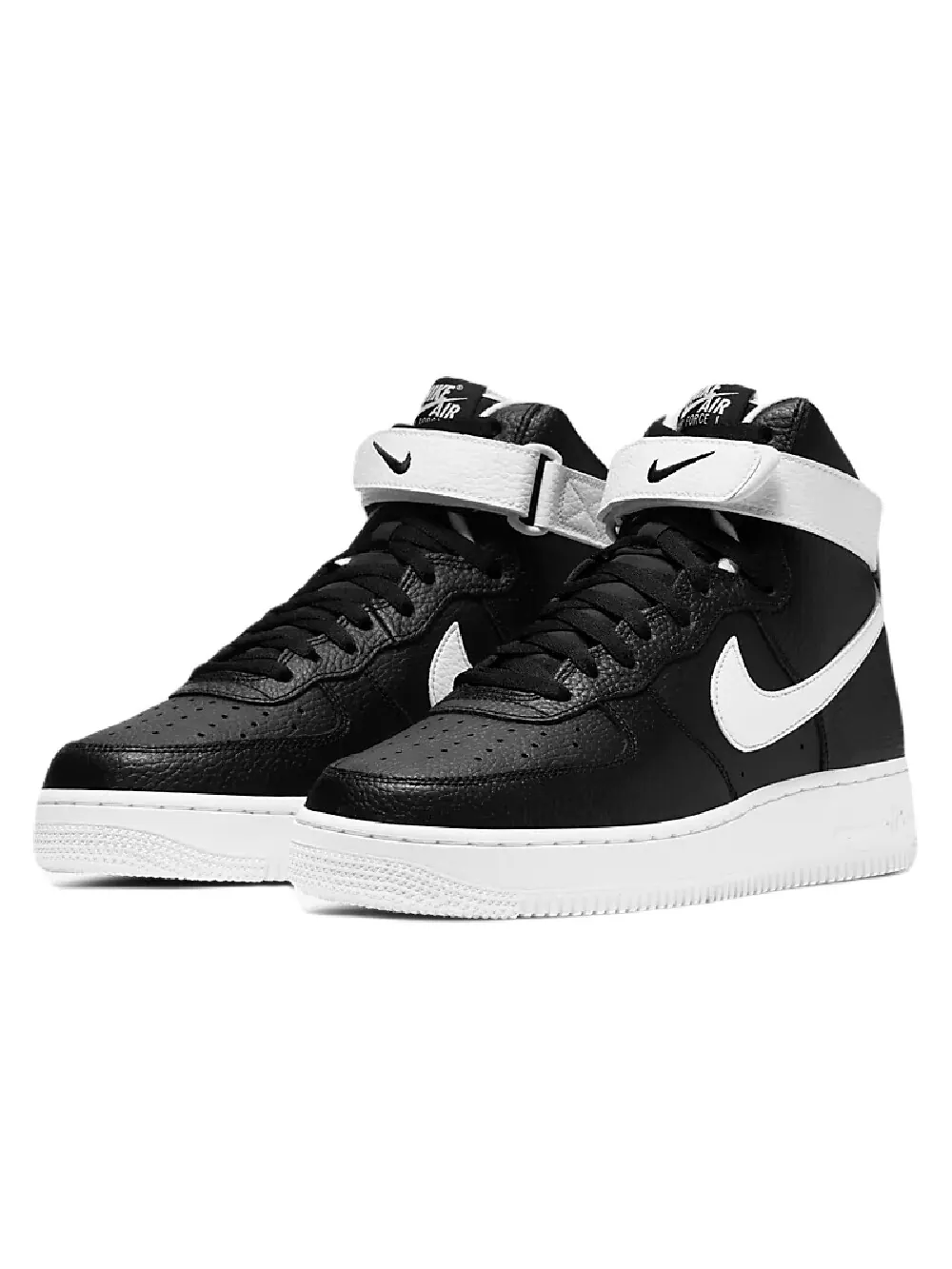 Кроссовки Nike Air Force 1 '07 High — изображение 2 из 9, черный/белый