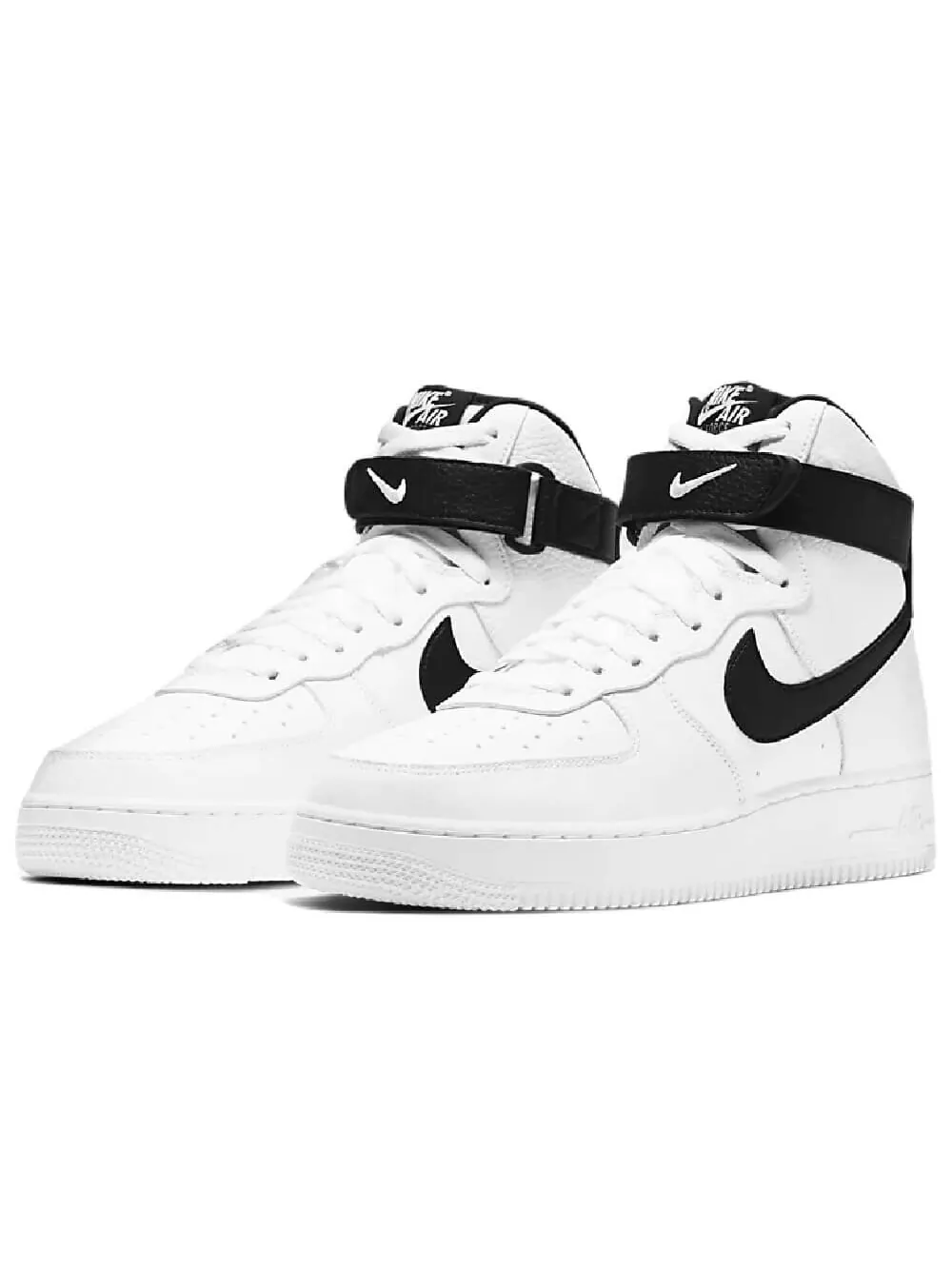 Кроссовки Nike Air Force 1 '07 High (белый/черный) — изображение 2 из 9