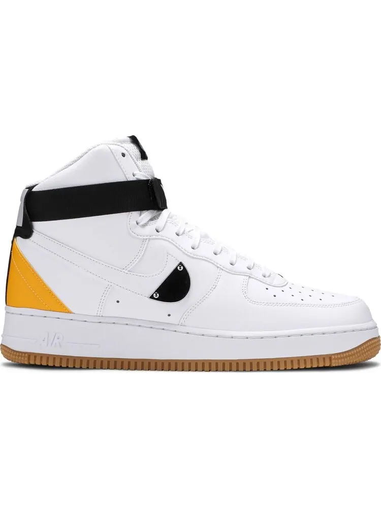 Кроссовки Nike NBA x Air Force 1 High '07 LV8 'White University Gold' — изображение 1 из 8, белый