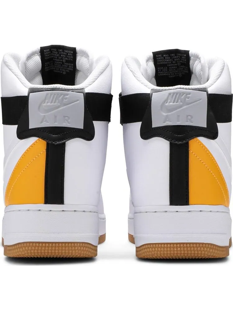 Кроссовки Nike NBA x Air Force 1 High '07 LV8 'White University Gold' — изображение 6 из 8, белый