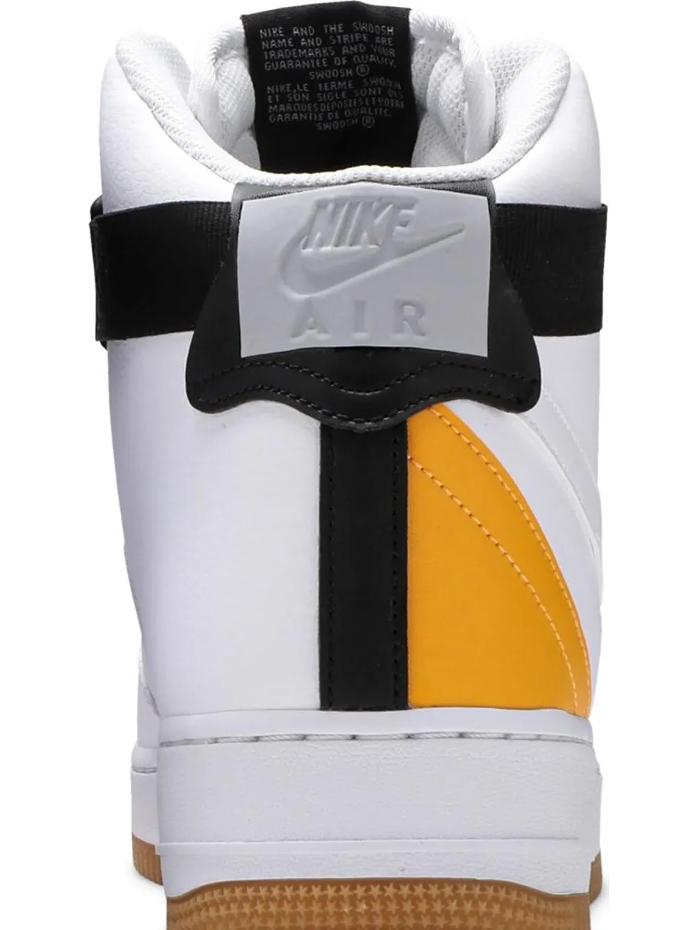 Кроссовки Nike NBA x Air Force 1 High '07 LV8 'White University Gold' — изображение 7 из 8, белый
