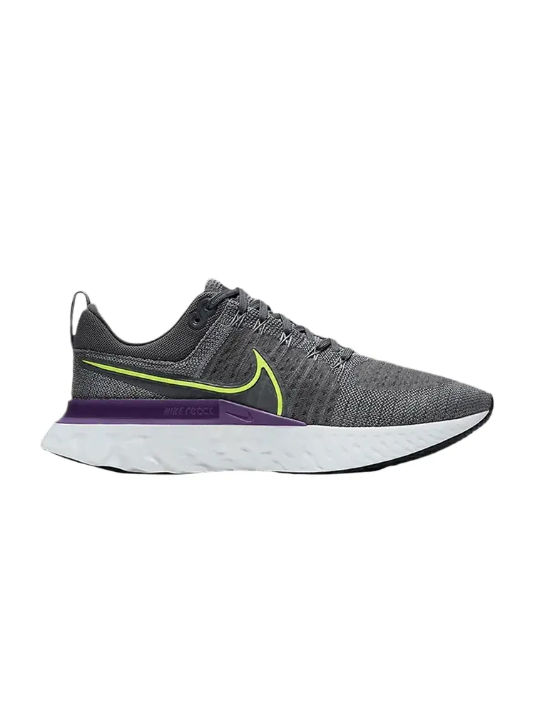 Кроссовки Nike React Infinity Run Flyknit 2 'Particle Grey Volt' — изображение 1 из 1, серый//серый