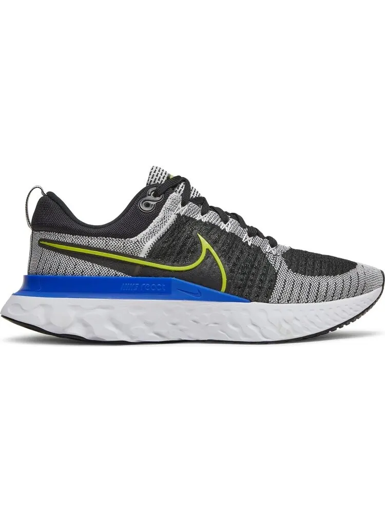 Кроссовки Nike React Infinity Run Flyknit 2 'Racer Blue Cyber' — изображение 1 из 8, черный