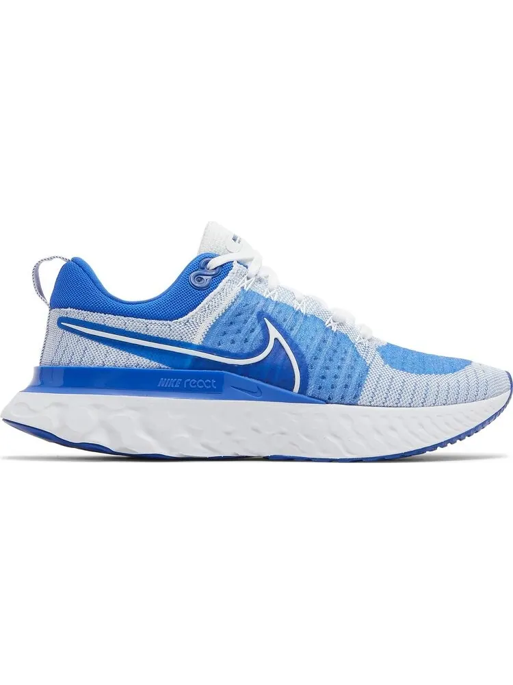 Кроссовки Nike React Infinity Run Flyknit 2 'White Hyper Royal' — изображение 1 из 8, синий