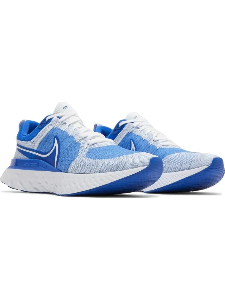 Кроссовки Nike React Infinity Run Flyknit 2 'White Hyper Royal' — изображение 8 из 8, синий