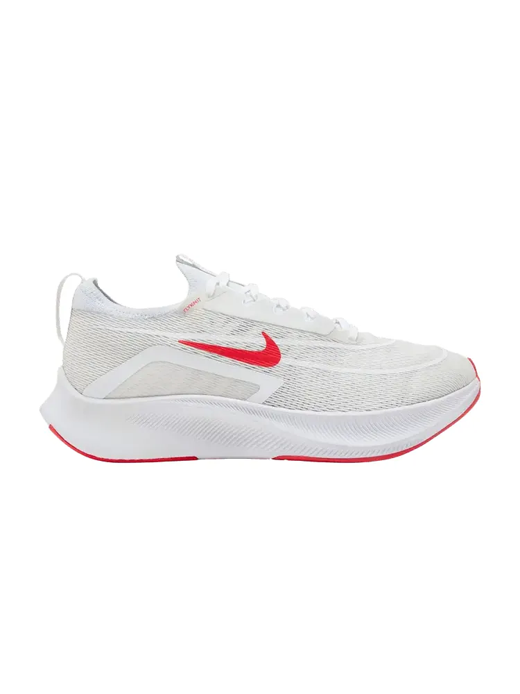 Кроссовки Nike Zoom Fly 4 'Platinum Tint Siren Red' — изображение 1 из 9, платиновый/красный/белый