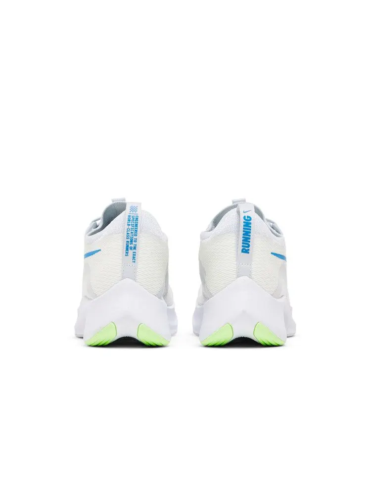 Кроссовки Nike Zoom Fly 4 'White Imperial Blue Lime Glow' — изображение 7 из 9, белый/платиновый/синий
