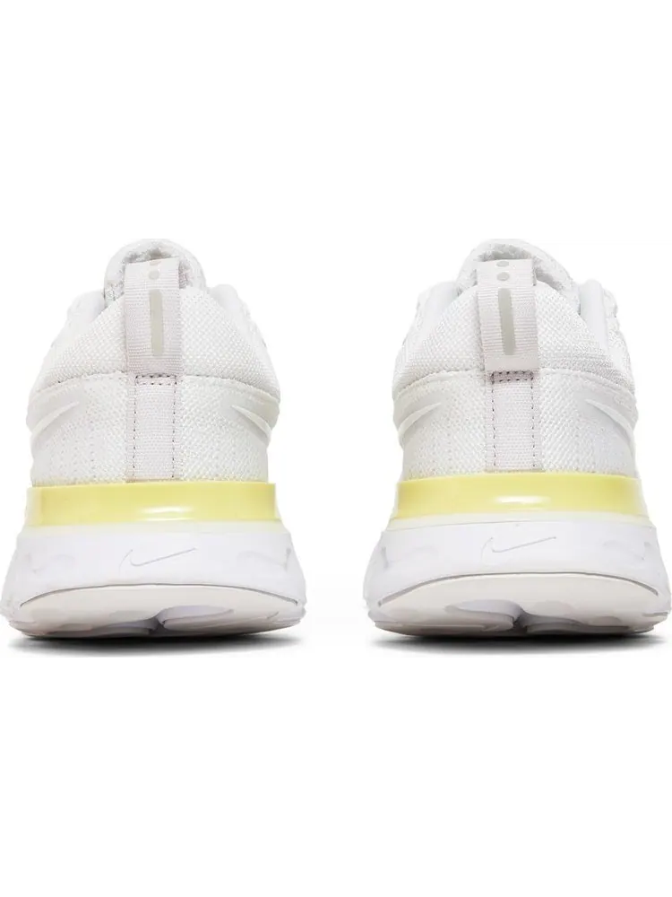 Кроссовки Nike Wmns React Infinity Run Flyknit 2 'White Light Citron' — изображение 6 из 8, белый