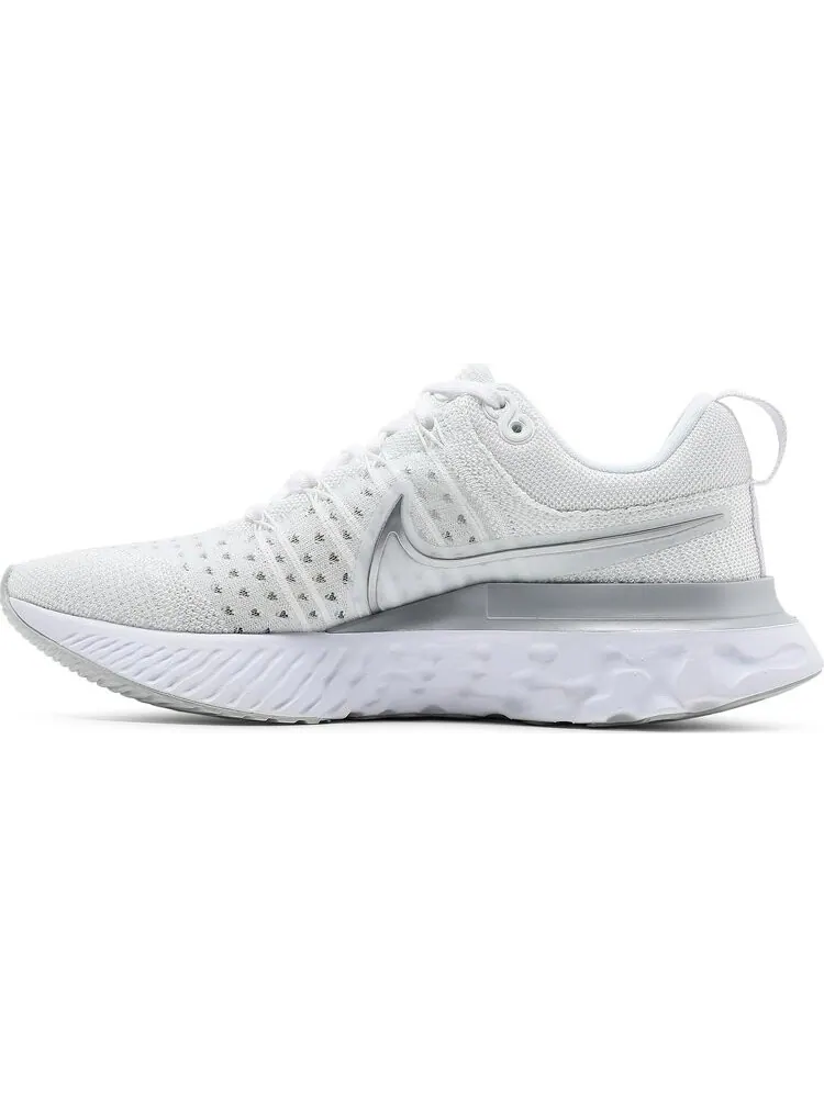 Кроссовки Nike Wmns React Infinity Run Flyknit 2 'White Metallic Silver' — изображение 3 из 8, белый