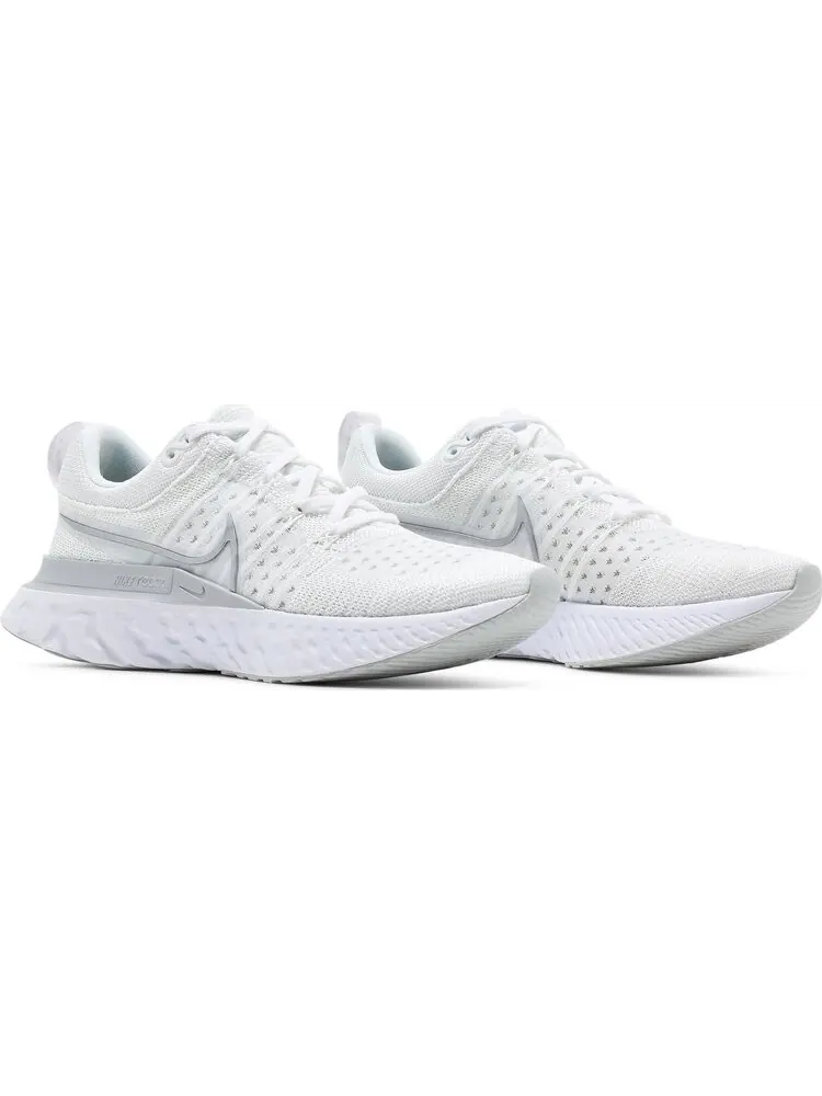 Кроссовки Nike Wmns React Infinity Run Flyknit 2 'White Metallic Silver' — изображение 8 из 8, белый