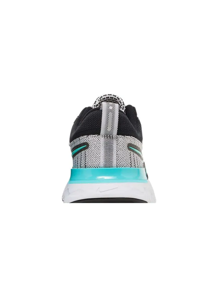 Кроссовки Nike Wmns React Infinity Run Flyknit 2 'Black Aurora Green' — изображение 8 из 9, белый/черный/зеленый