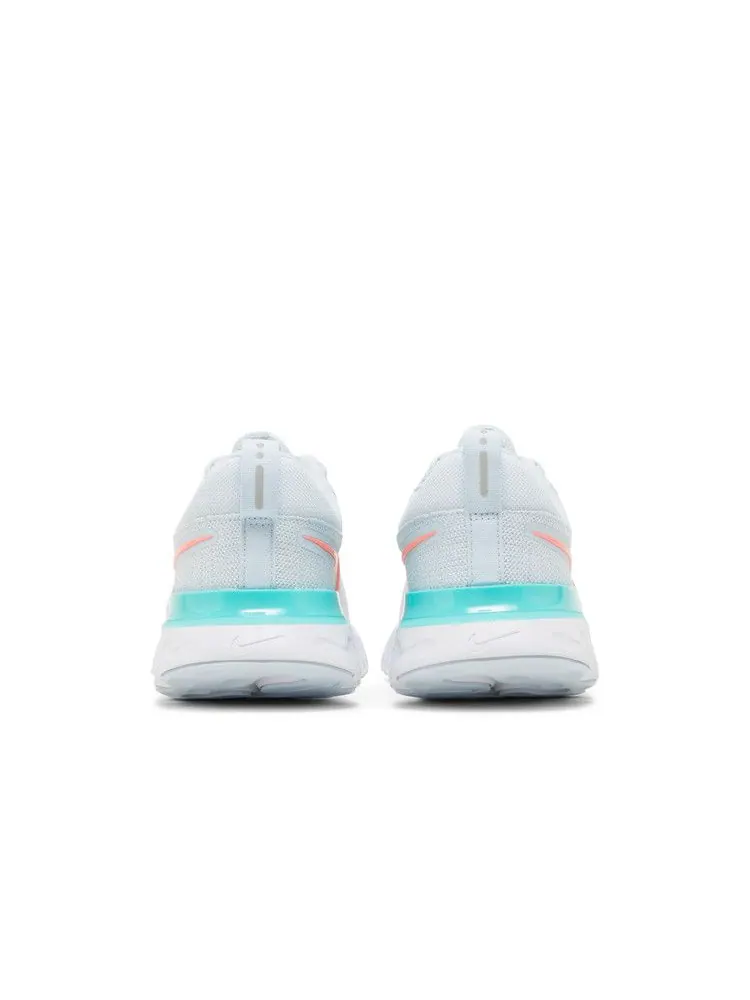 Кроссовки Nike Wmns React Infinity Run Flyknit 2 'Blue Tint Lava Glow' — изображение 7 из 9, синий
