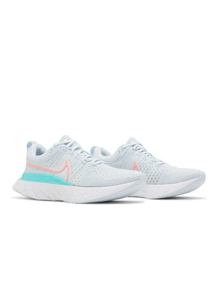 Кроссовки Nike Wmns React Infinity Run Flyknit 2 'Blue Tint Lava Glow' — изображение 9 из 9, синий