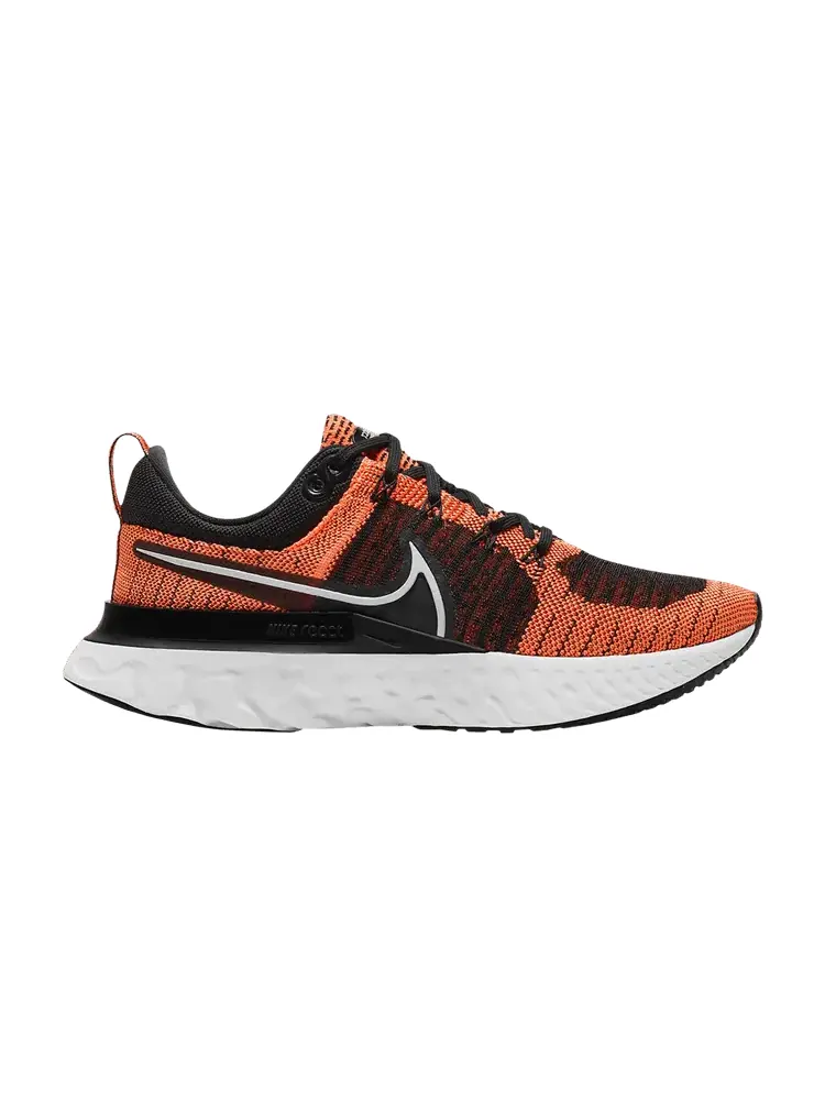 Кроссовки Nike Wmns React Infinity Run Flyknit 2 'Bright Mango Black' — изображение 1 из 1, яркий/черный/белый