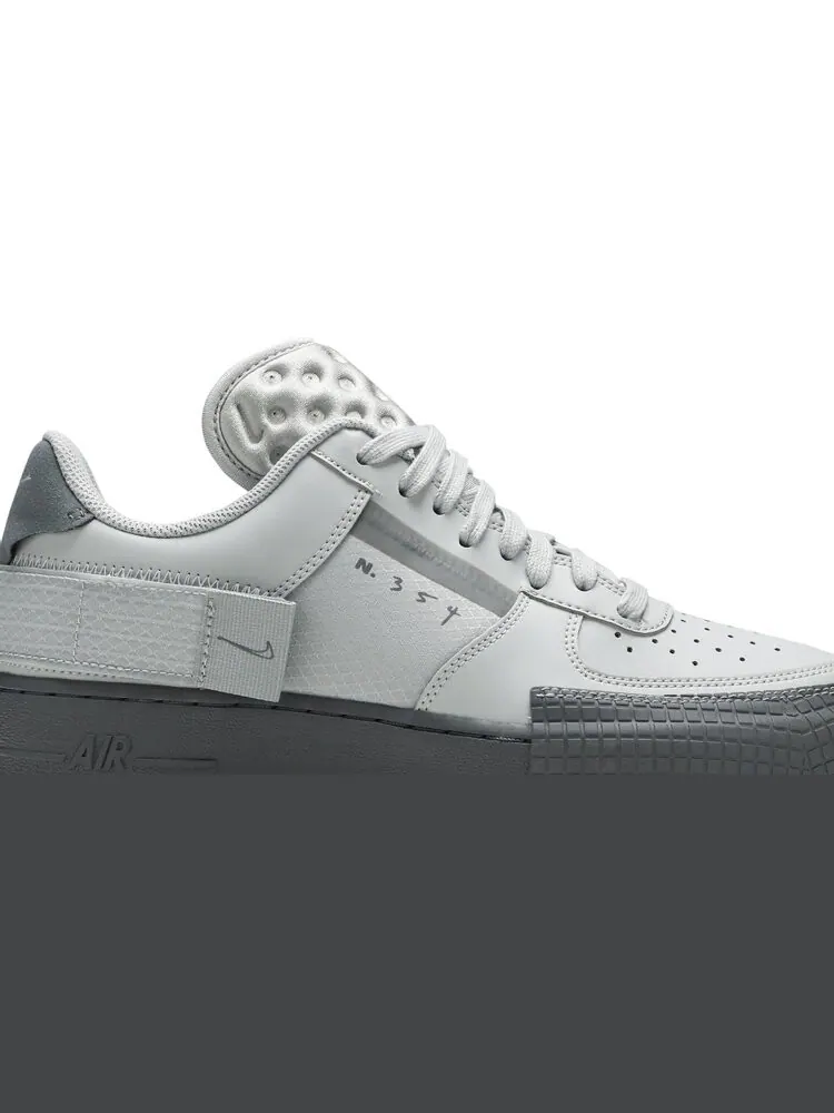 Кроссовки Nike Air Force 1 Type 'Grey Fog' — изображение 2 из 8, серый